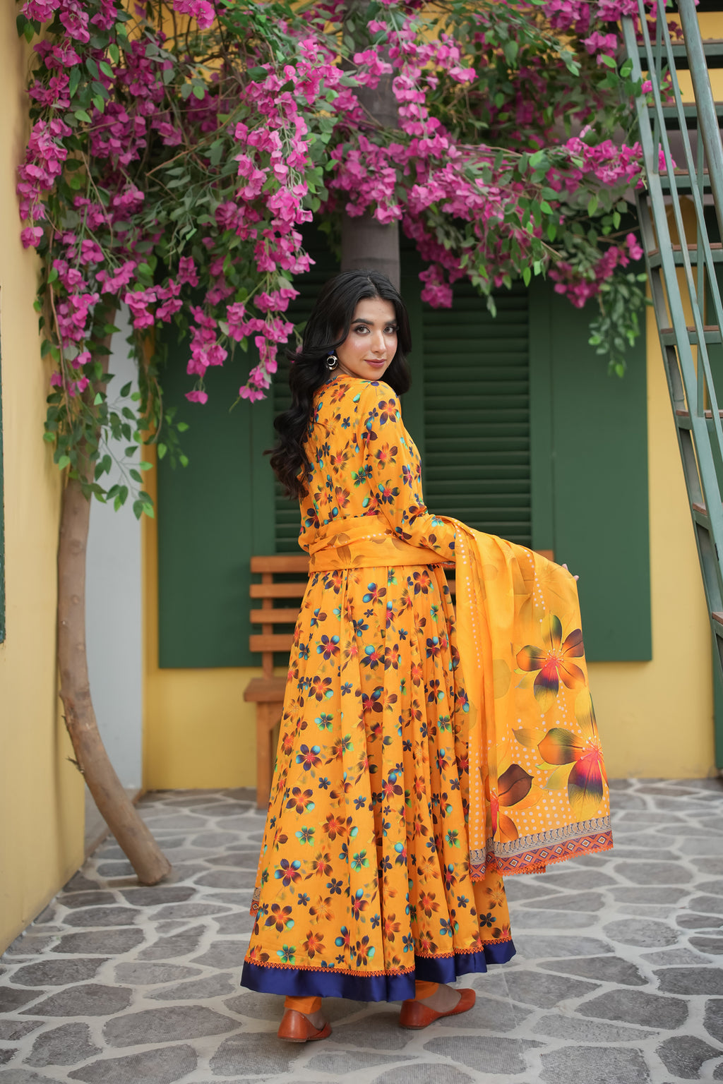 Zarnish Turquoise Heritage 3-Piece Lawn