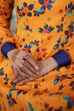 Zarnish Turquoise Heritage 3-Piece Lawn