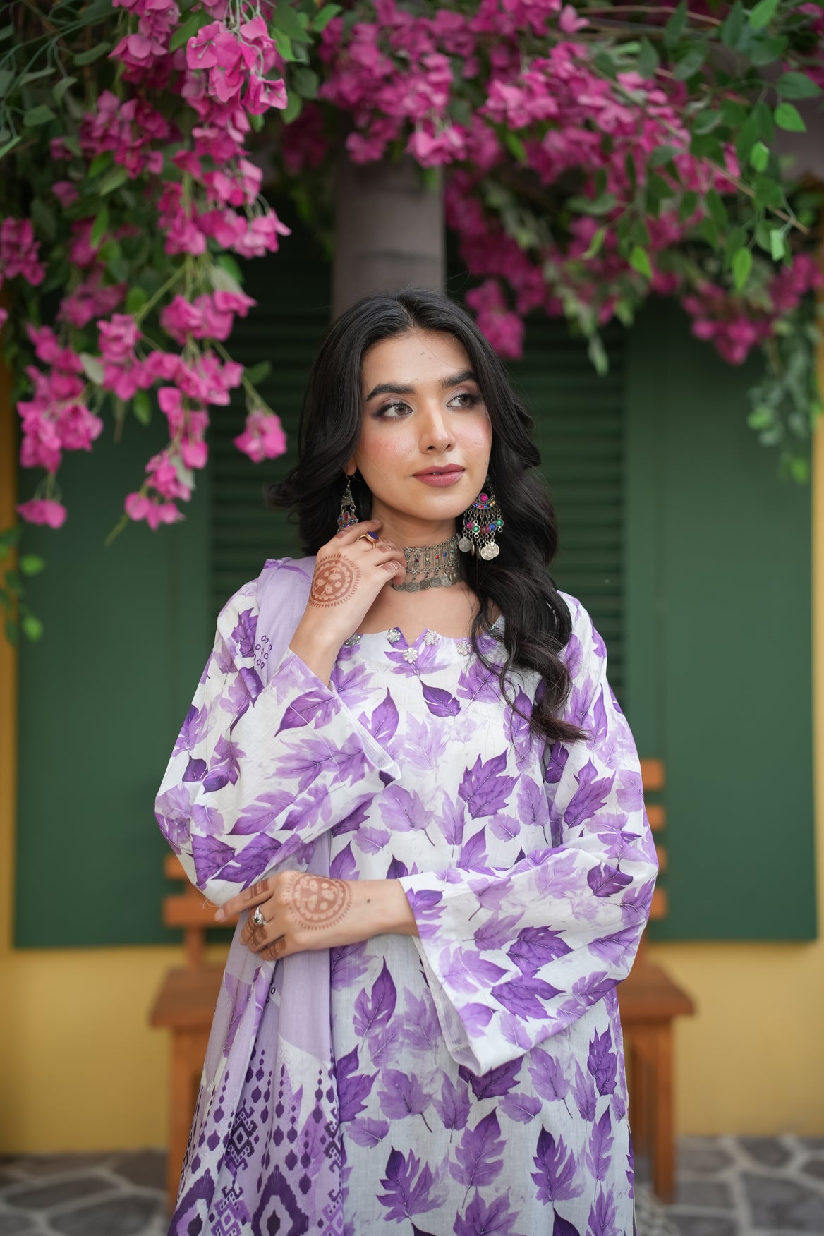 Zarnish Rose Garden Printed 3-Piece Suit (Premium Lawn)