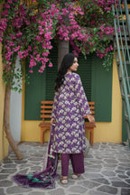 Zarnish "Cyan Mosaic" 3-Piece Boutique Lawn Collection