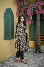 Zarnish Azure Ethnic 3-Piece Suit (Premium Lawn)