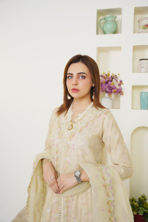 Crystal Embroidered 3-Piece Suit ( Winter Stuff )