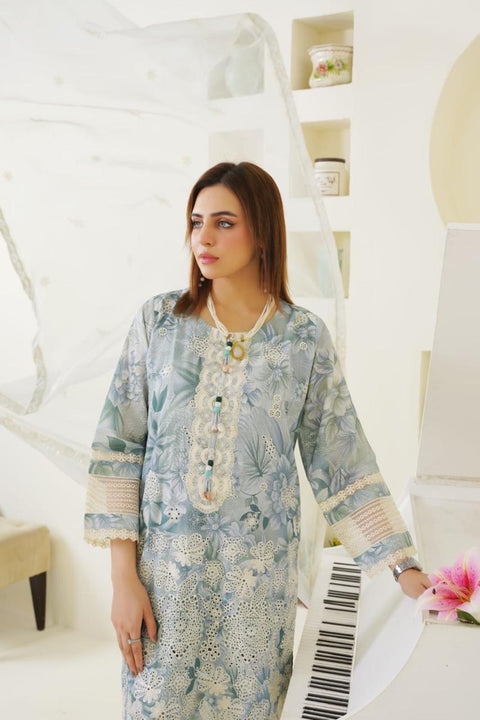 Ice Berg Embroidered 3-Piece Suit ( Winter Stuff )