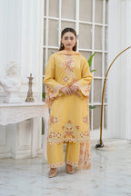 Zarnish Azure Noir Embroidered Cotton Lawn 3-Piece