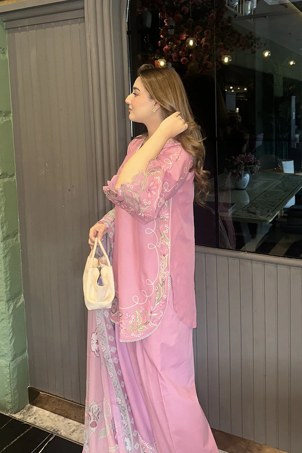 Blush 3-Piece Embroidered Lawn Suit