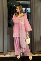 Blush 3-Piece Embroidered Lawn Suit